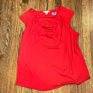 Dress Barn Red Tank Top Dress Shirt Office Business Casual Women's Plus Size 1X